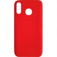 Capa para Samsung Galaxy A60 e M40 - Emborrachada Padrão Vermelha